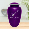 Acoustic Guitar Cremation Urn - Purple Luster