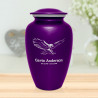 Eagle Cremation Urn - Purple Luster