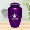 Fisherman Boat Cremation Urn - Purple Luster