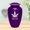 Marijuana Cremation Urn - Purple Luster