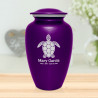Sea Turtle Cremation Urn - Purple Luster
