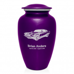 Muscle Car Cremation Urn - Purple Luster