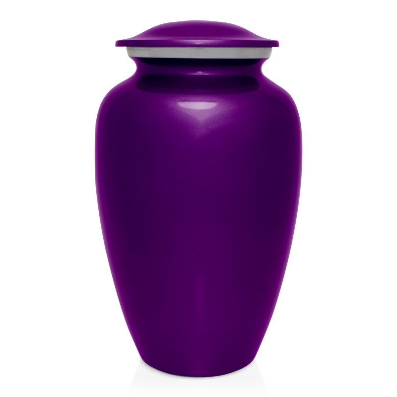 Purple Luster Cremation Urn