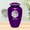 Basketball Cremation Urn - Purple Luster