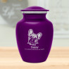 Small French Bulldog Dog Cremation Urn - Purple Luster