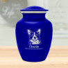 Small Corgi Dog Cremation Urn - Midnight Blue