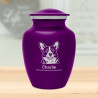 Small Corgi Dog Cremation Urn - Purple Luster