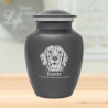 Small Beagle Dog Cremation Urn - Gunmetal Gray