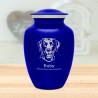 Large Black Lab Dog Cremation Urn - Midnight Blue