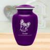 Large French Bulldog Dog Cremation Urn - Purple Luster