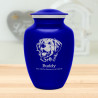 Large Golden Retriever Dog Cremation Urn - Midnight Blue