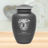 Large English Bulldog Dog Cremation Urn - Gunmetal Gray