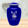 Large Corgi Dog Cremation Urn - Midnight Blue