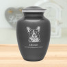 Large Corgi Dog Cremation Urn - Gunmetal Gray