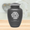 Large Beagle Dog Cremation Urn - Gunmetal Gray