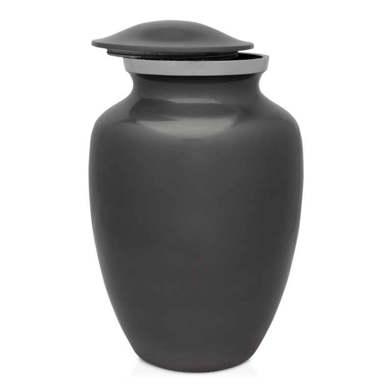 Large Poodle Dog Cremation Urn - Gunmetal Gray