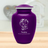 Large German Shorthaired Pointer Dog Cremation Urn - Purple Luster