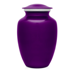 Large Dachshund Dog Cremation Urn - Purple Luster