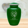 Large Daschund Dog Cremation Urn - Shamrock Green