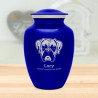 Large Boxer Dog Cremation Urn - Midnight Blue