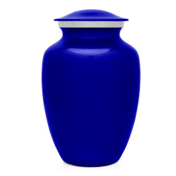Large Boxer Dog Cremation Urn - Midnight Blue
