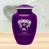 Large Boxer Dog Cremation Urn - Purple Luster