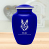Large German Shepherd Dog Cremation Urn - Midnight Blue