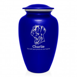 Extra Large German Shorthaired Pointer Dog Cremation Urn - Midnight Blue