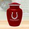 Horseshoe Sharing Urn - Ruby Red