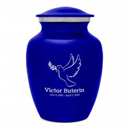 Peace Dove Sharing Urn - Midnight Blue