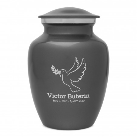 Peace Dove Sharing Urn - Gunmetal Gray