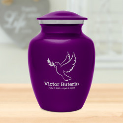 Peace Dove Sharing Urn - Purple Luster