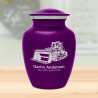 Bulldozer Sharing Urn - Purple Luster