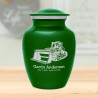 Bulldozer Sharing Urn - Shamrock Green