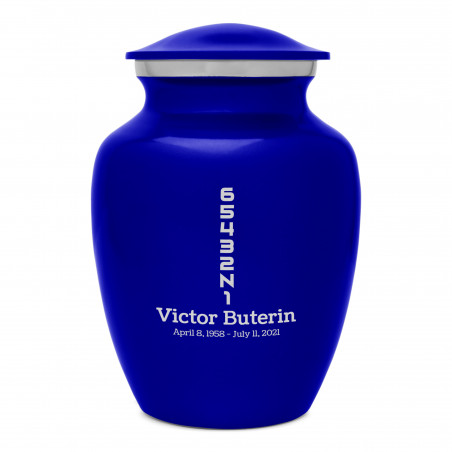 Motorcycle Gears Sharing Urn - Midnight Blue