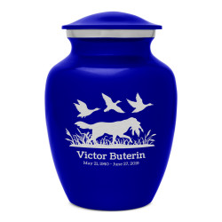Duck Hunting Dog Sharing Urn - Midnight Blue