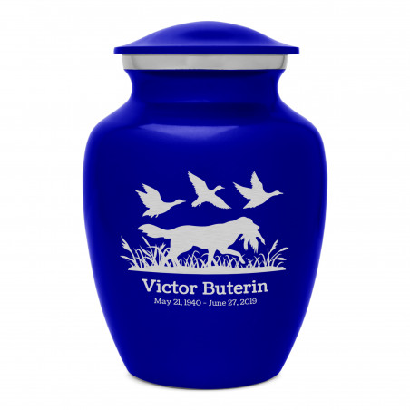 Duck Hunting Dog Sharing Urn - Midnight Blue