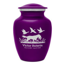 Duck Hunting Dog Sharing Urn - Purple Luster