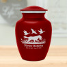 Duck Hunting Dog Sharing Urn - Ruby Red