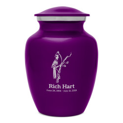 Cardinal Sharing Urn - Purple Luster