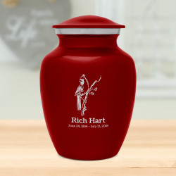 Cardinal Sharing Urn - Ruby Red