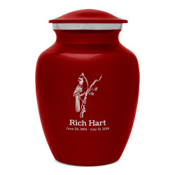 Cardinal Sharing Urn - Ruby Red
