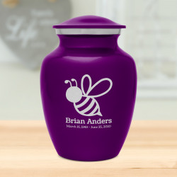 Bee Sharing Urn - Purple Luster