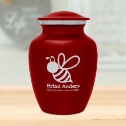 Bee Sharing Urn - Ruby Red