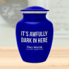 It's Awfully Dark In Here Sharing Urn - Midnight Blue