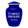 It's Awfully Dark In Here Sharing Urn - Midnight Blue