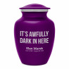 It's Awfully Dark In Here Sharing Urn - Purple Luster