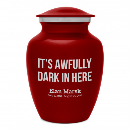 It's Awfully Dark In Here Sharing Urn - Ruby Red