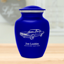 Seventies Muscle Car Sharing Urn - Midnight Blue