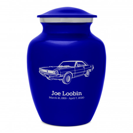 Seventies Muscle Car Sharing Urn - Midnight Blue